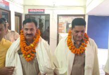 नवांगतुक थाना अध्यक्ष का किया गया जोरदार स्वागत